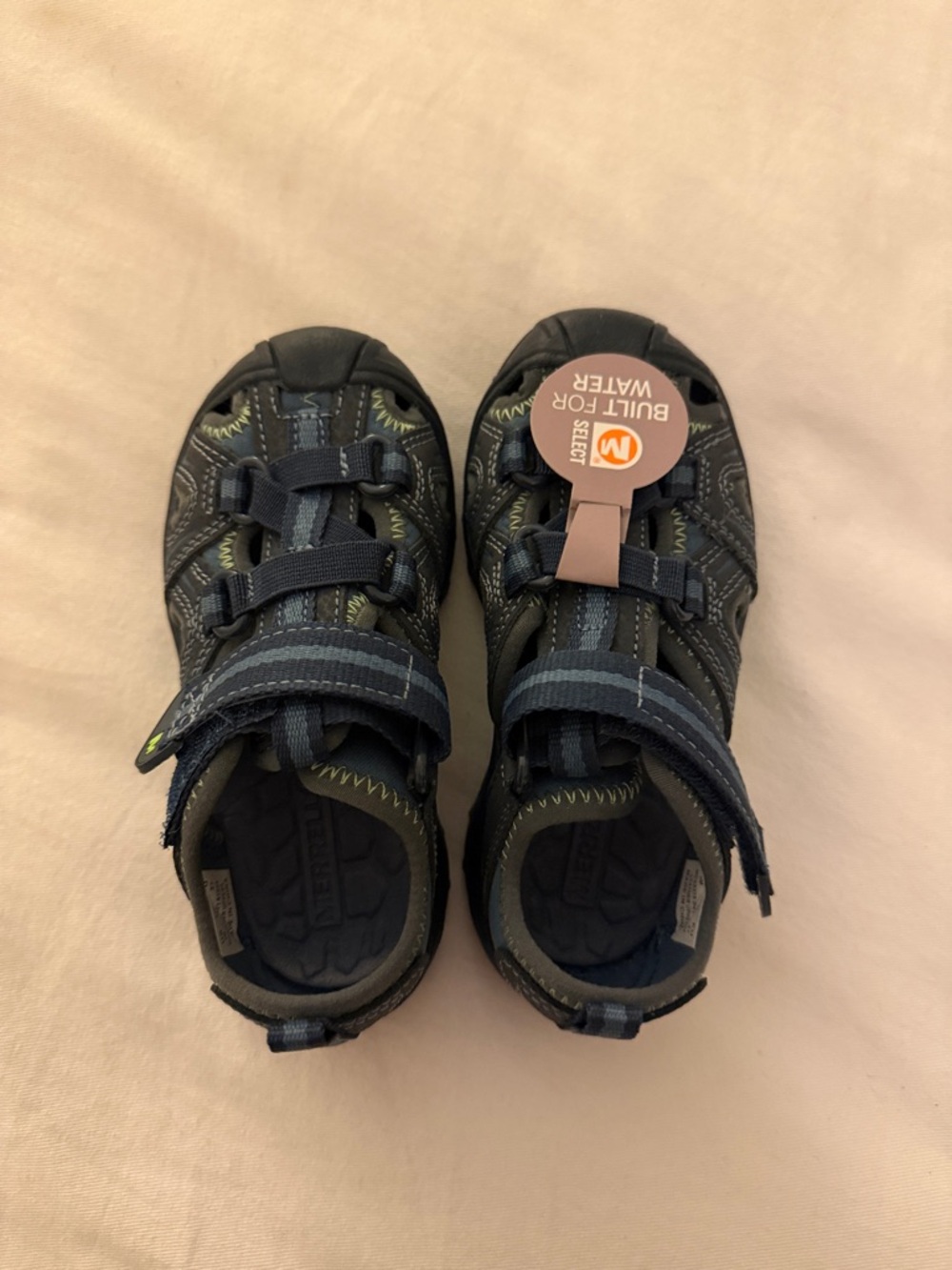 Merrill Size 9M Kids Navy Blue Water-Ready Sandals